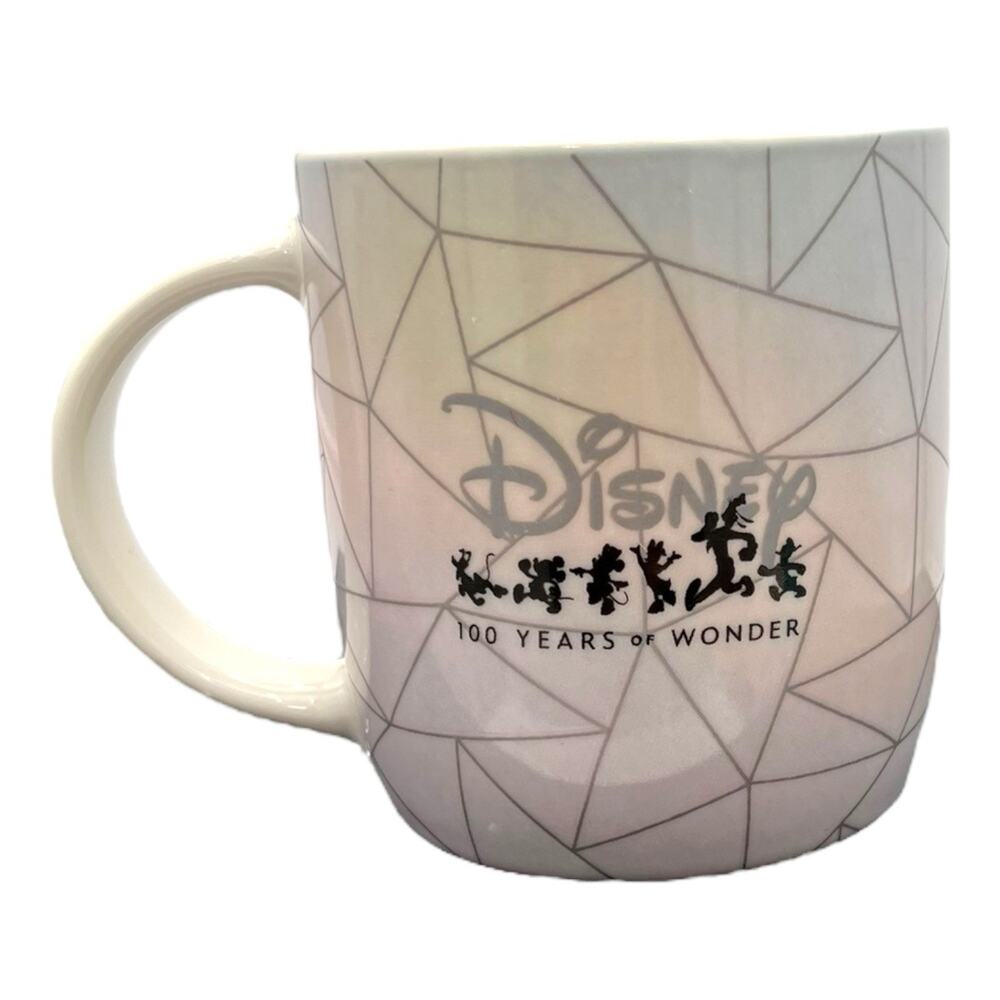 Disney 100 Yrs Of Wonder Mickey & Minnie Ceramic Mug Made For Giunti Italy HTF